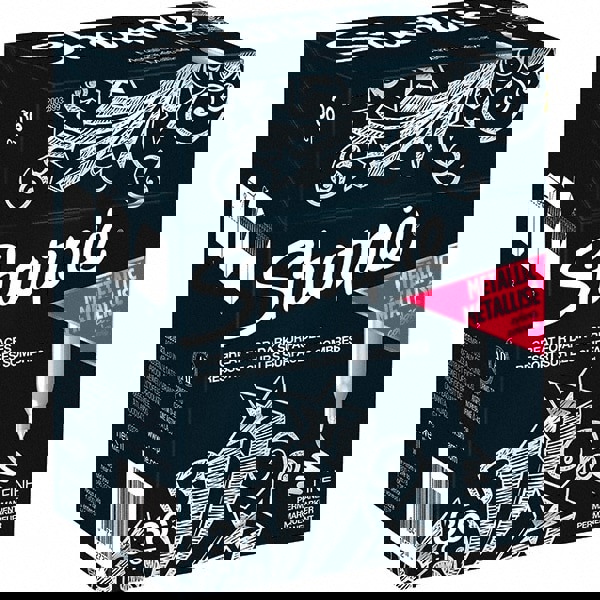 Metallic Fine Point Permanent Marker Value Pack, Fine Bullet Tip, Metallic Silver, 36/Pack